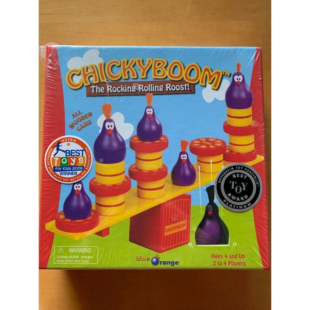 New - Blue Orange Games ChickyBoom - Ages 4-UP | 2-4 players